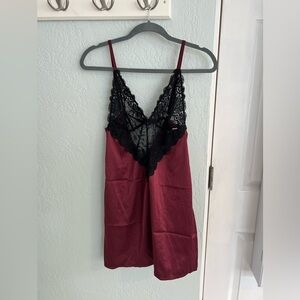 Garnet and black lace lingerie, size Medium. New with tags and never worn.